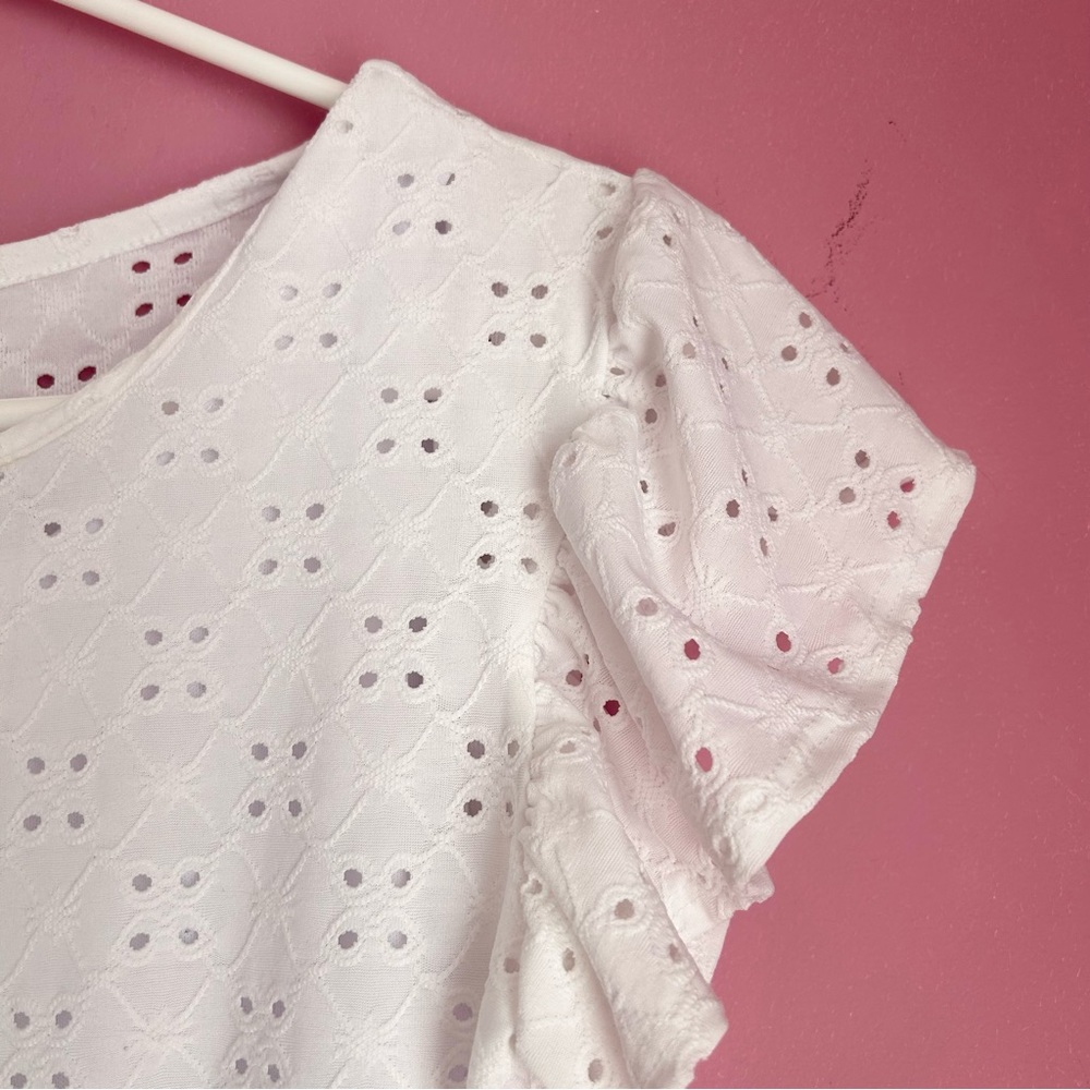 White Eyelet Lace Sun Dress - Picture 4 of 9